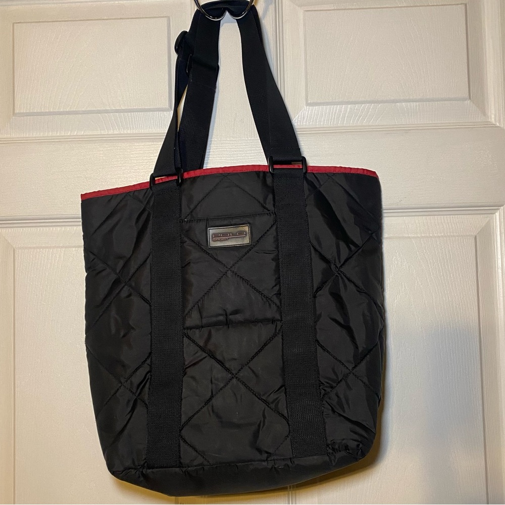 Vintage Polo Sport Ralph Lauren Quilted Shoulder Tote Bag